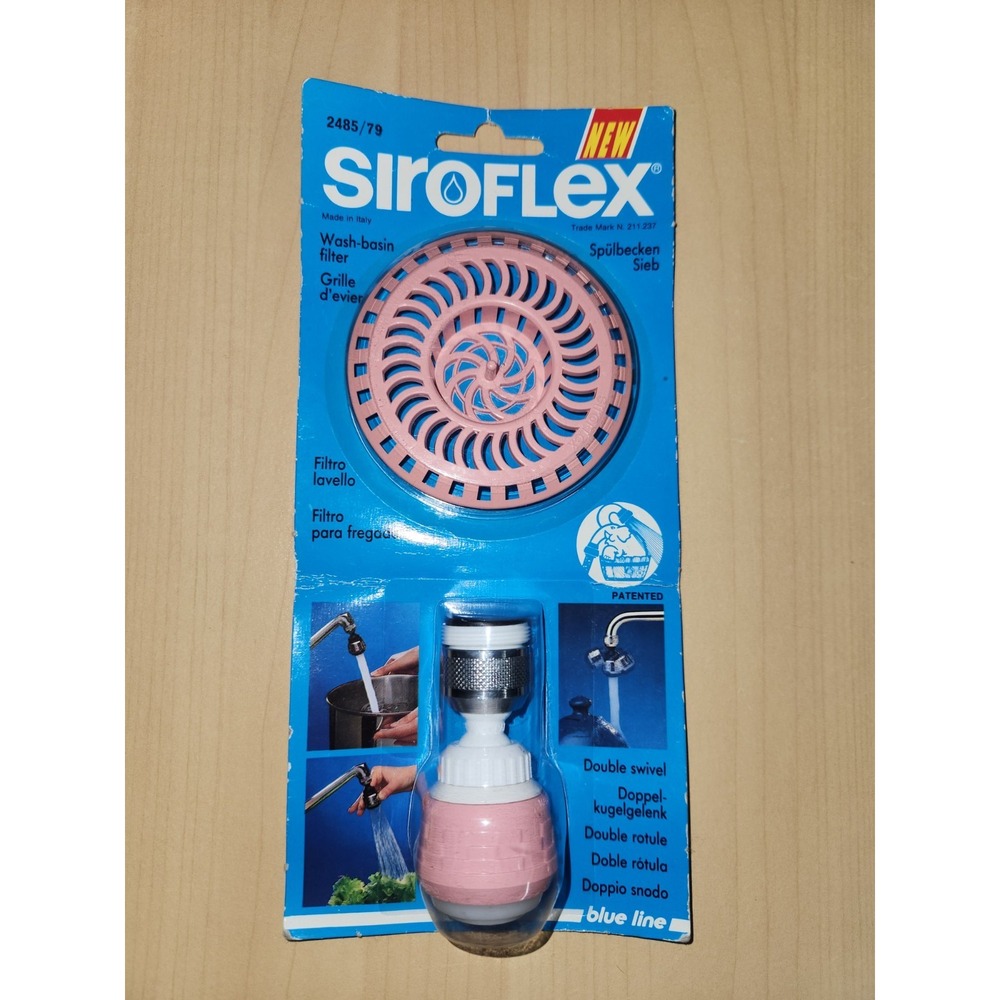 Siroflex‎ Swivel Sink Faucet Sprayer & Drain Plug Model # 2485/0S Pink Brand New